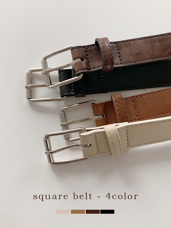 [5만개 돌파] Classic square belt - 4 color