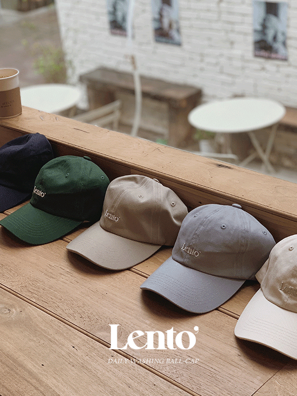 [무료배송/당일발송] #LENTO. daily washing ball cap