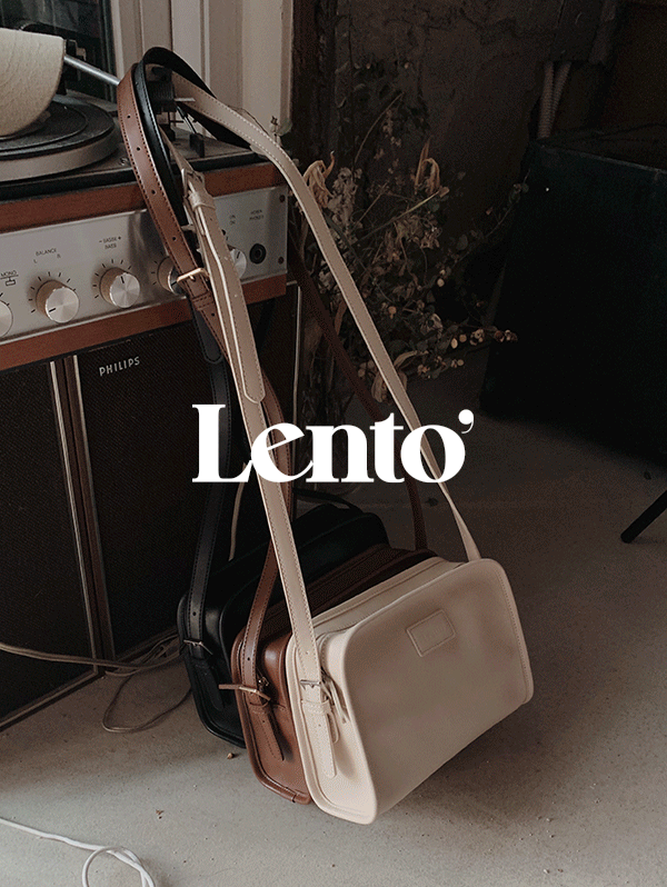 [당일발송] #LENTO. Momo square cross bag - 3 color