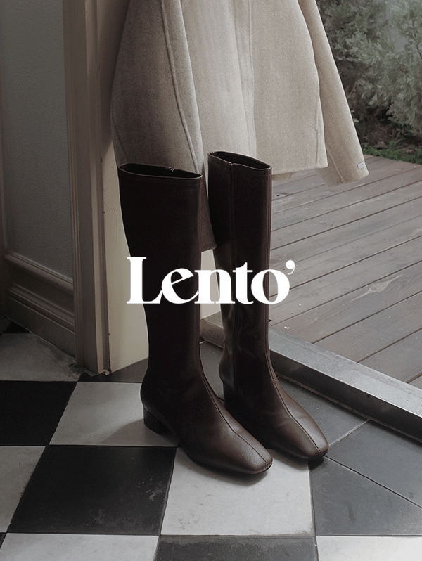 [1천개돌파] #LENTO. Classic daily long boots  - 2 color
